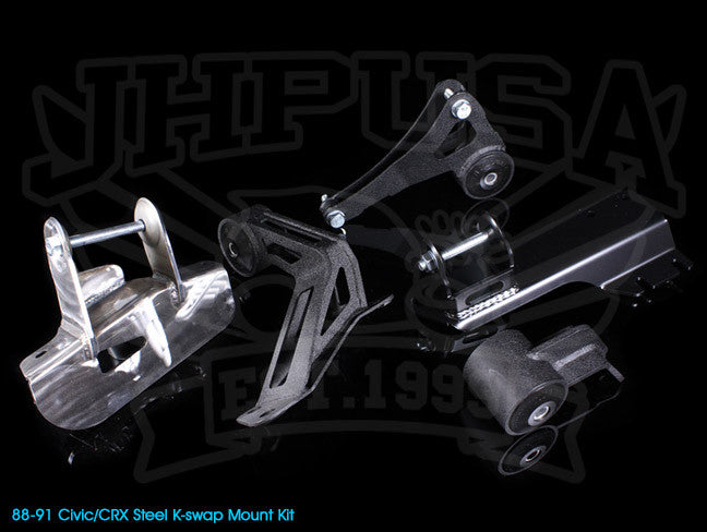  Innovative K-series Steel Engine Mount Kit - 88-91 Civic/CRX 