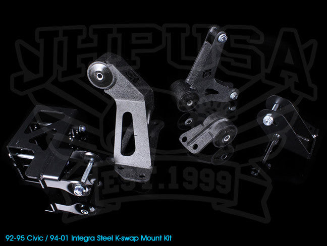  Innovative K-series Steel Engine Mount Kit - 92-95 Civic / 93-97 Delsol / 94-01 Integra 