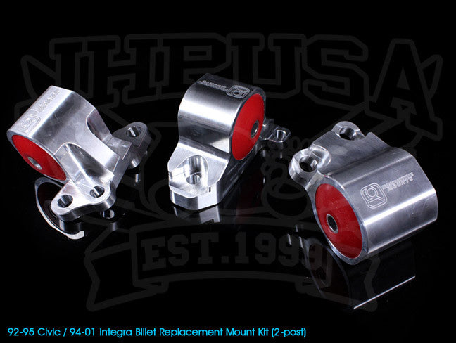  Innovative Billet Replacement Engine Mount Kit - 92-95 Civic / 94-01 Integra 