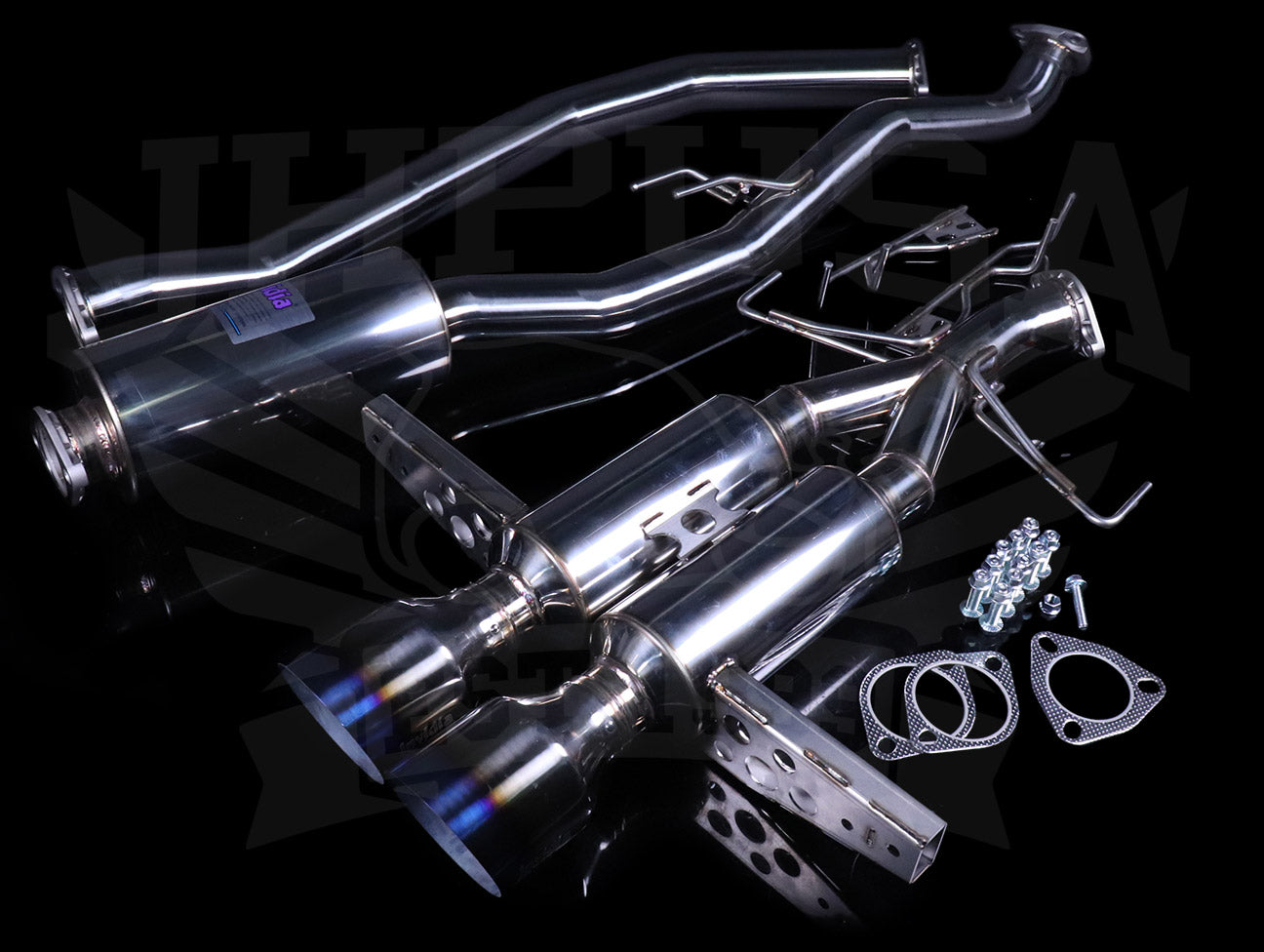  Invidia Gemini Cat-Back Exhaust w/Ti Burnt Tips - 2017+ Civic Sport Hatchback 1.5T 