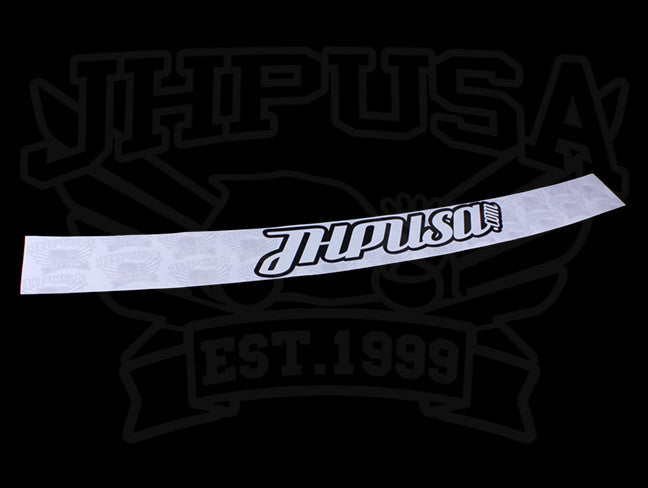  JHPUSA White Universal One Piece Windshield Banner 