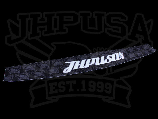  JHPUSA Black Universal One Piece Windshield Banner 