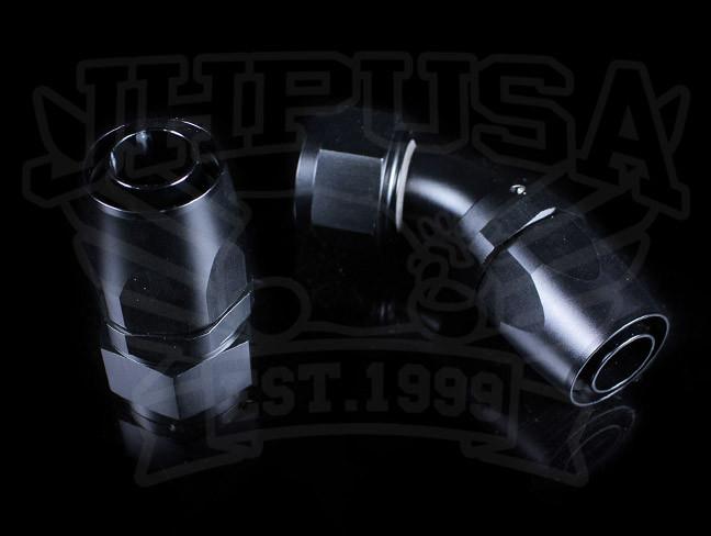  K-Tuned Standard Hose Ends - Black Finish -12AN / -16AN 