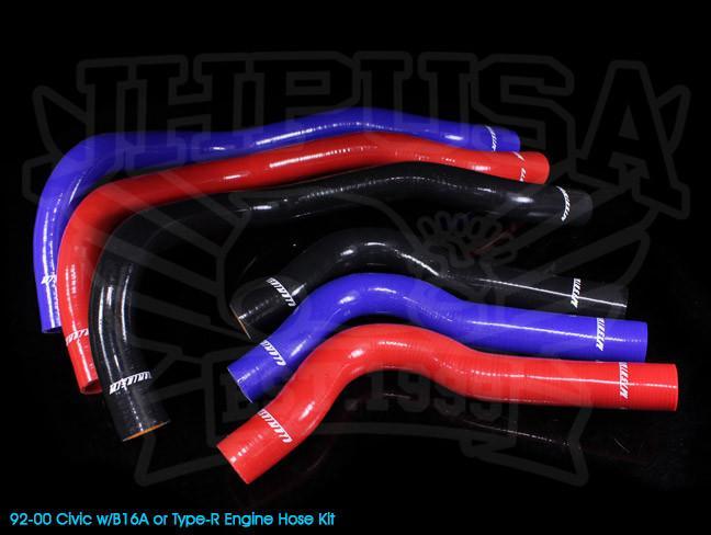  Mishimoto Silicone Red Radiator Hose Kits - Honda / Acura 