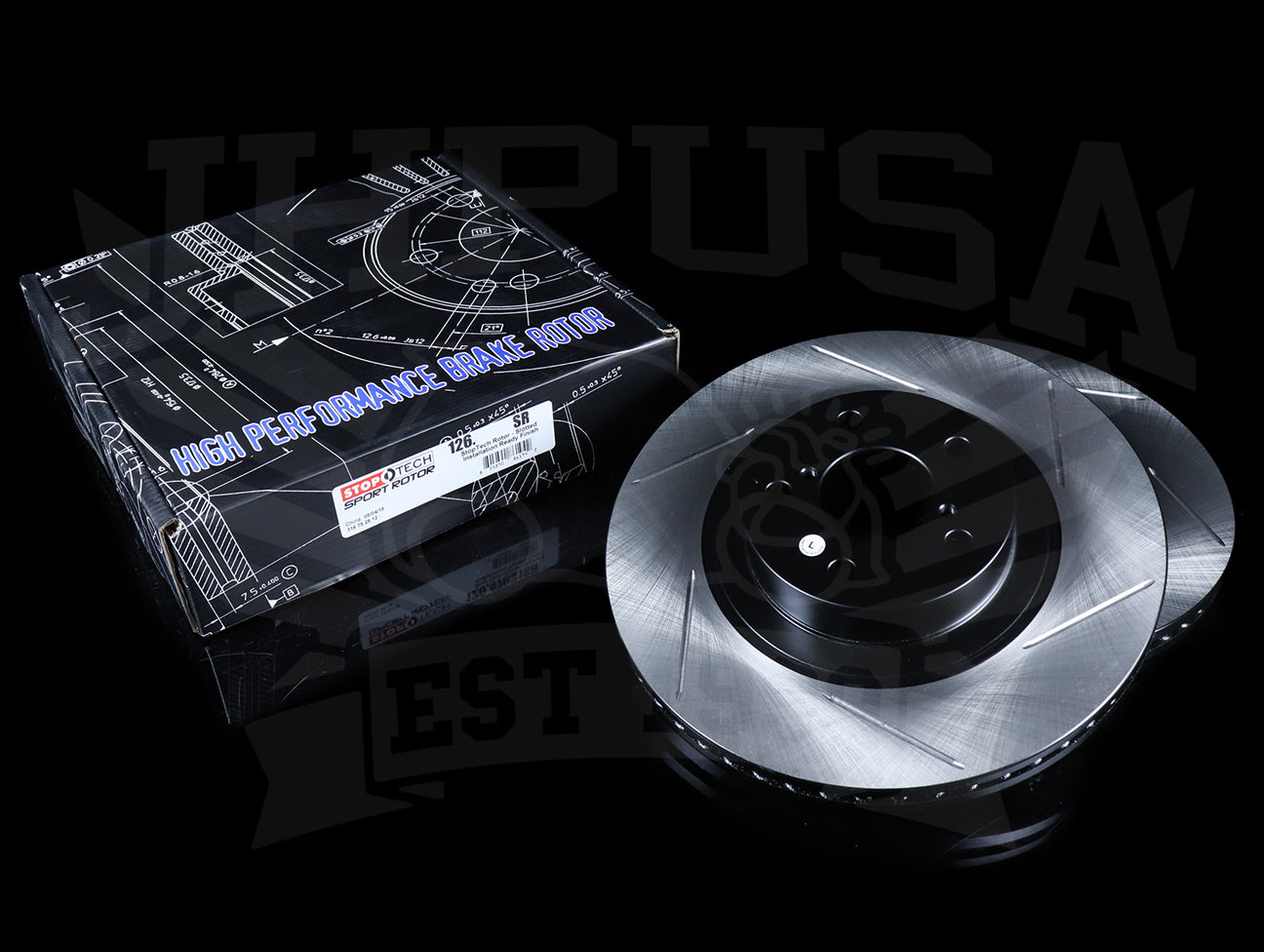  StopTech Sport Slotted Front Rotors - 2013+ Scion FRS / Subaru BRZ 