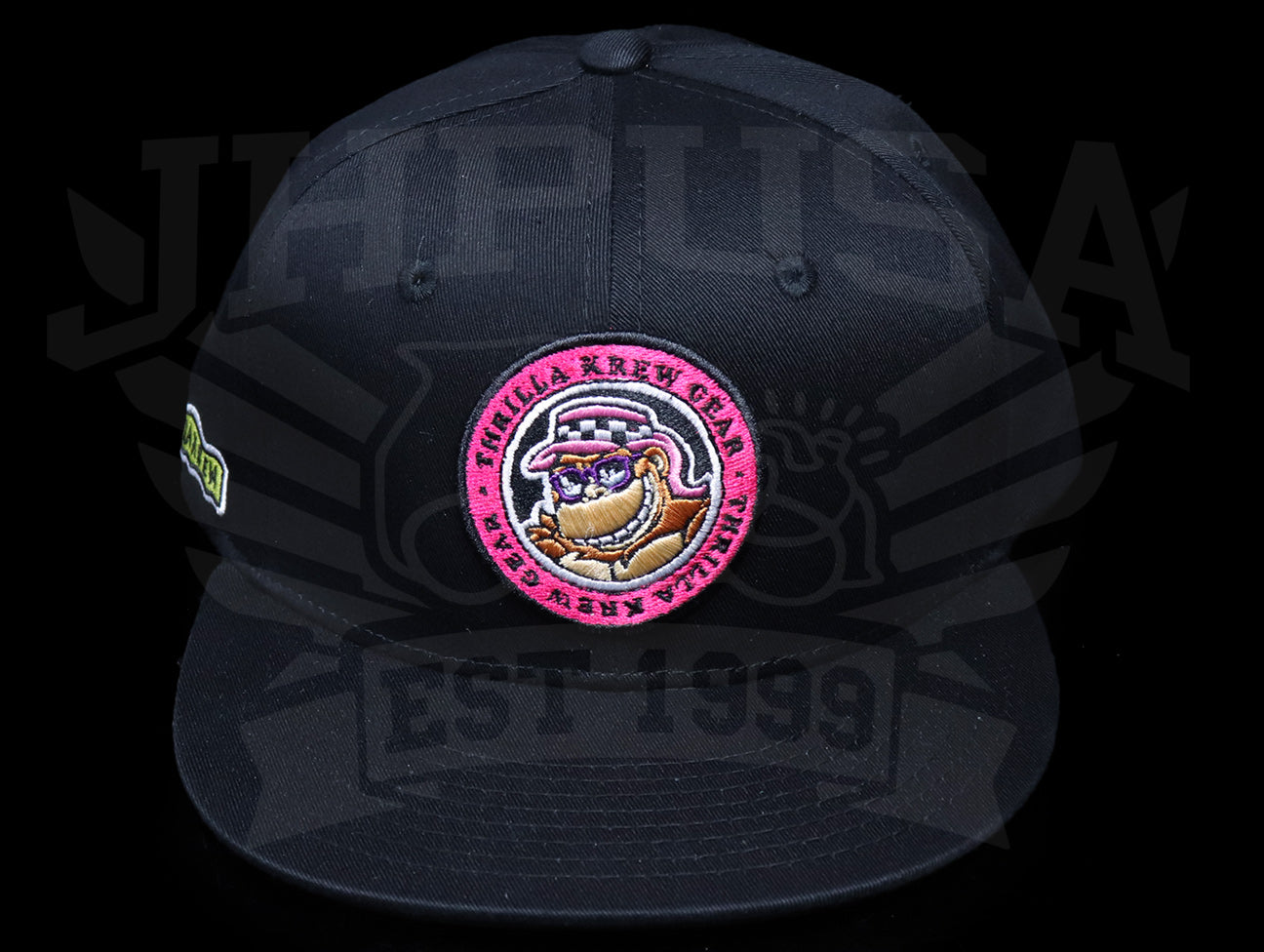  Thrilla Krew Dot Logo Snapback Cap - Black 