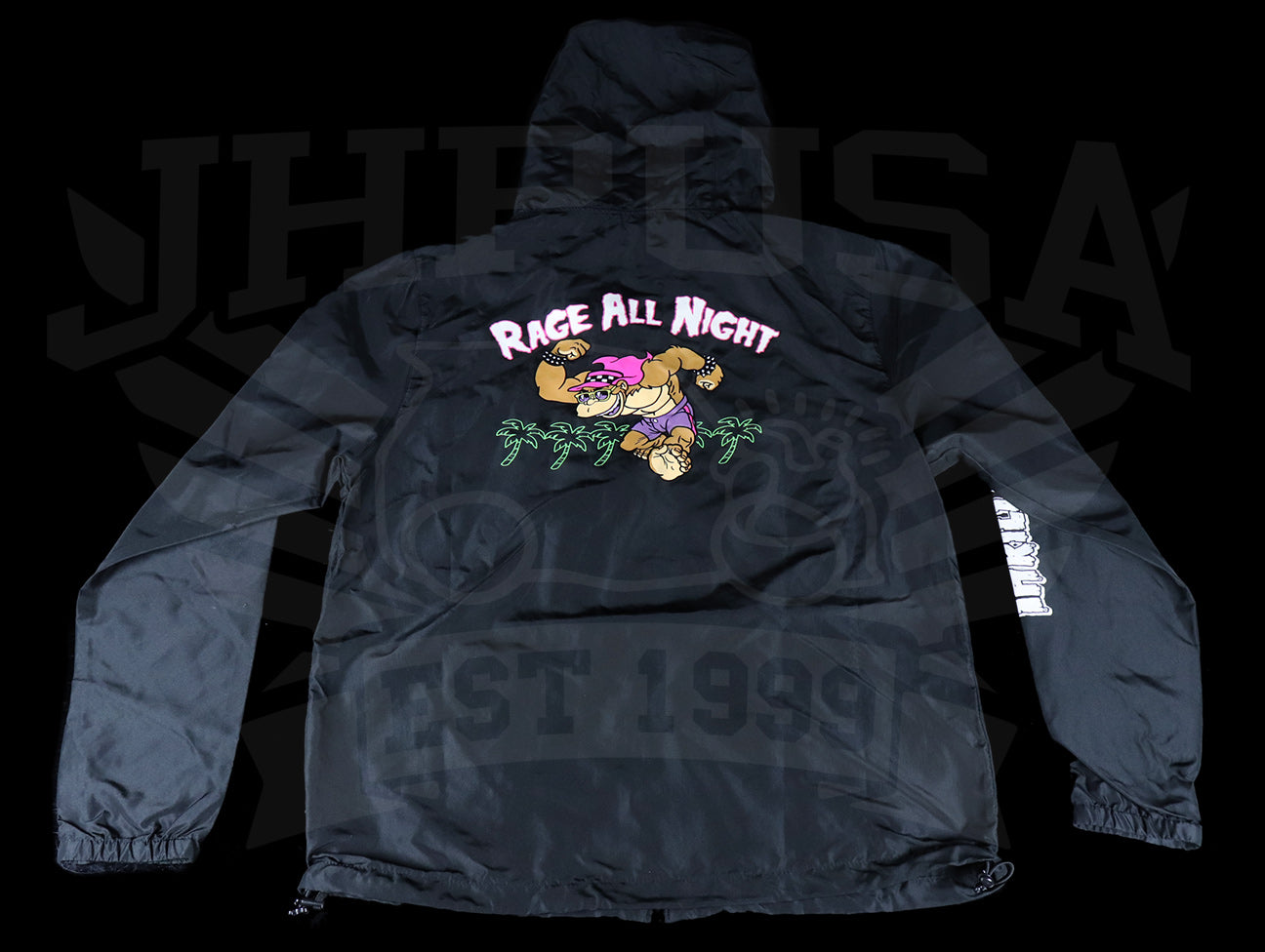  Thrilla Krew Rage All Night Windbreaker - Black 