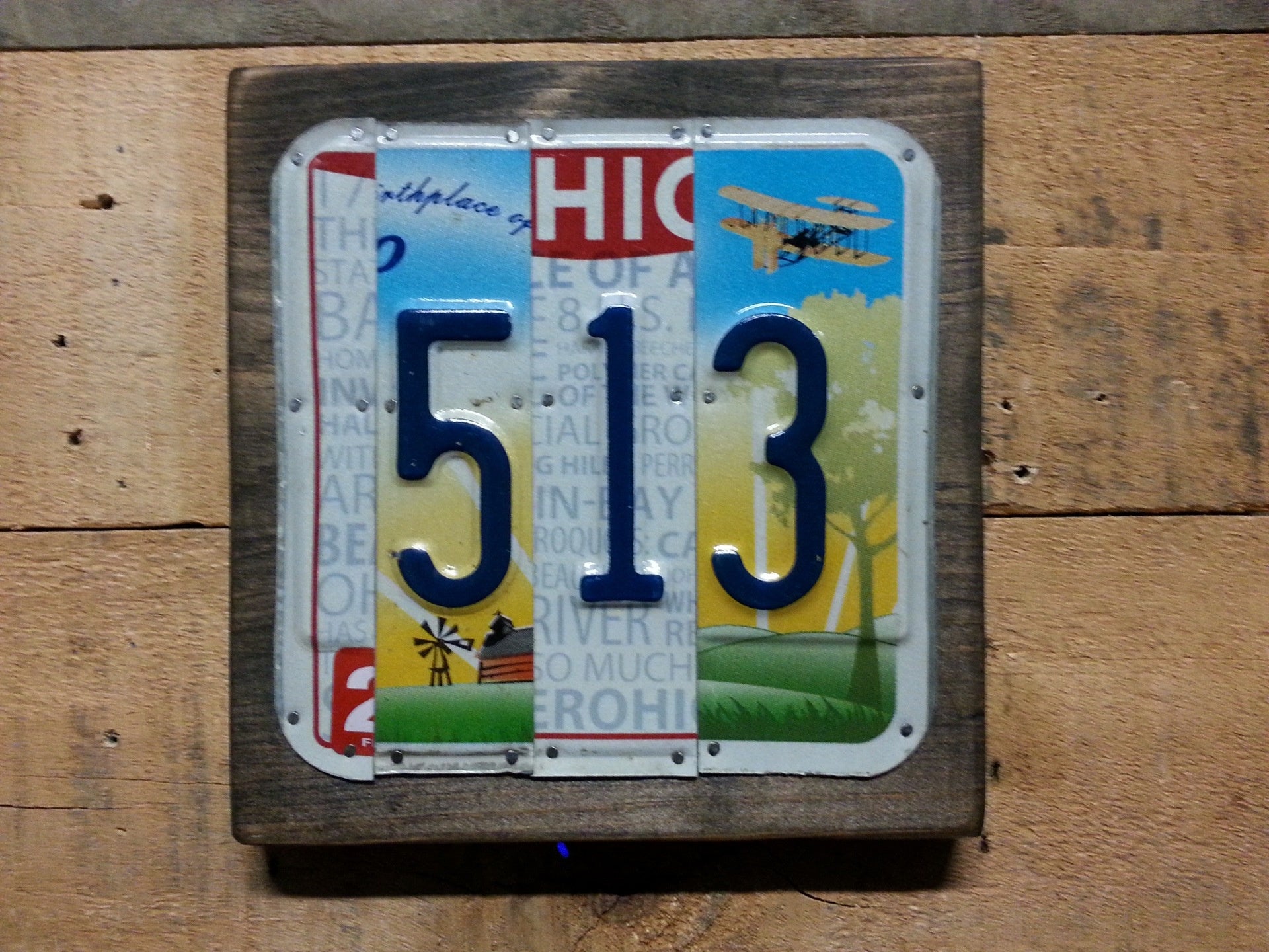 Area Code License Plate Sign