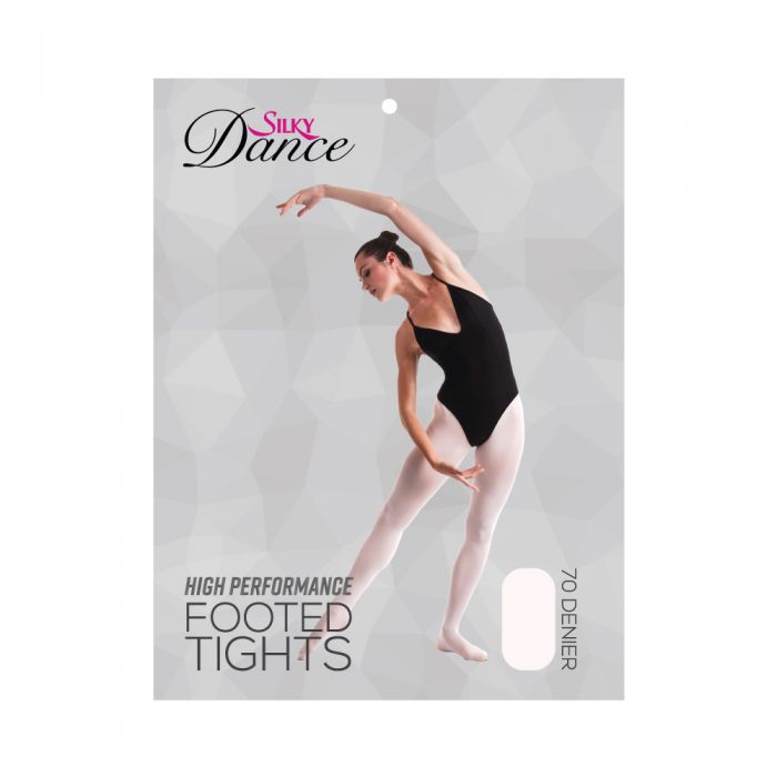 Silky Dance High Performance Footed Tights - Theatrical Pink