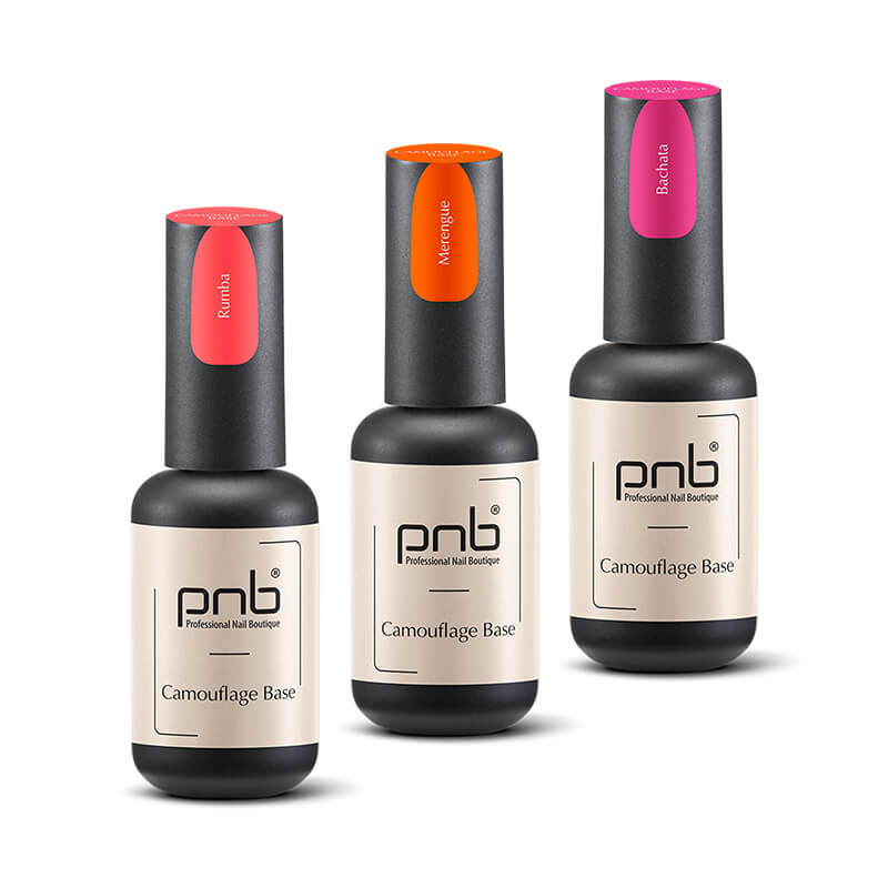 PNB Professional Nail Boutique Gel Nail Polish UV/LED Camouflage Base Neon Color 0.28 oz