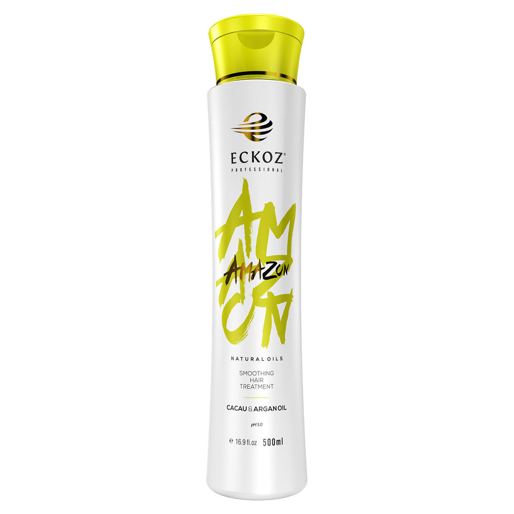 Eckoz Amazon Keratin Smoothing Hair Treatment Cacau & Argan Oil 16.9 oz