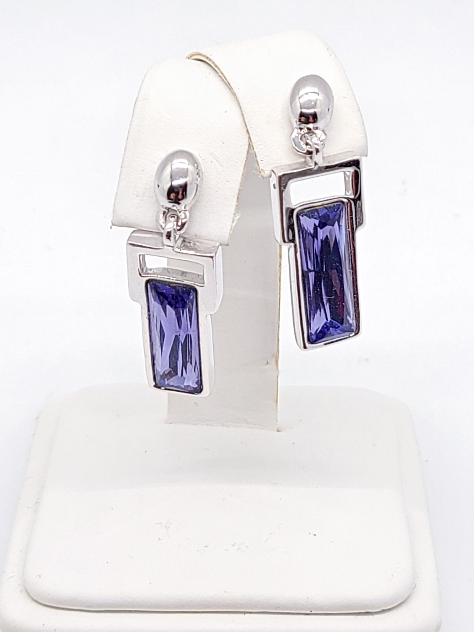 Lavender Stone Earrings