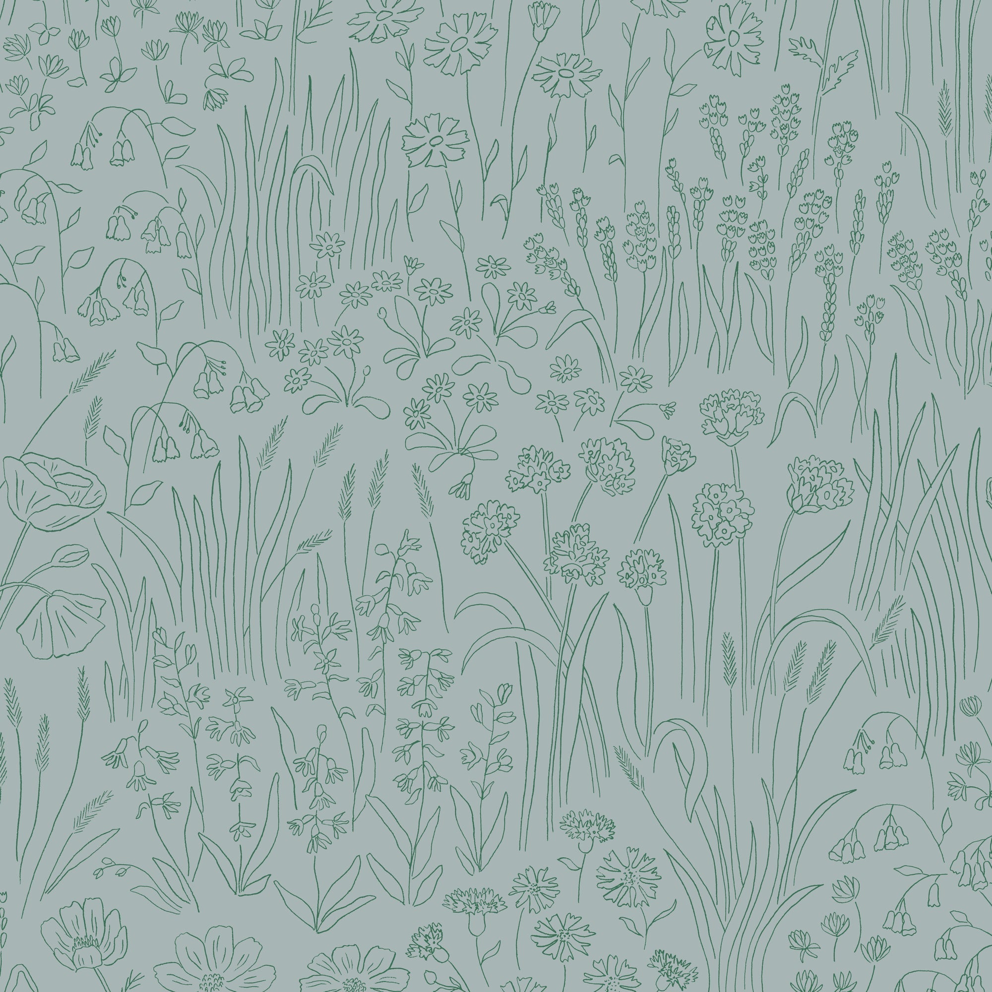Alpine Garden Wallpaper - Tonal