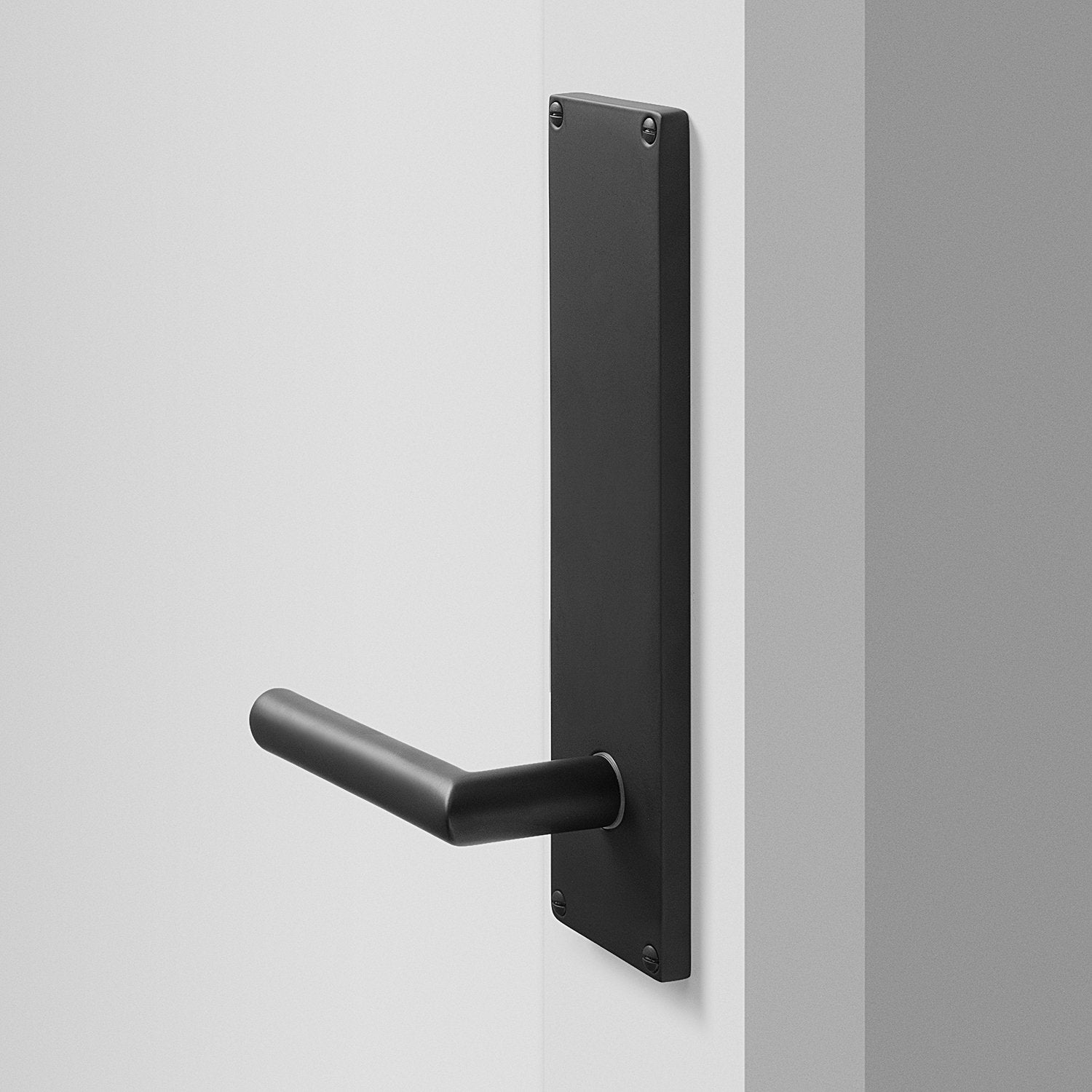 Tate Door Set with Otto Lever - Flat Black