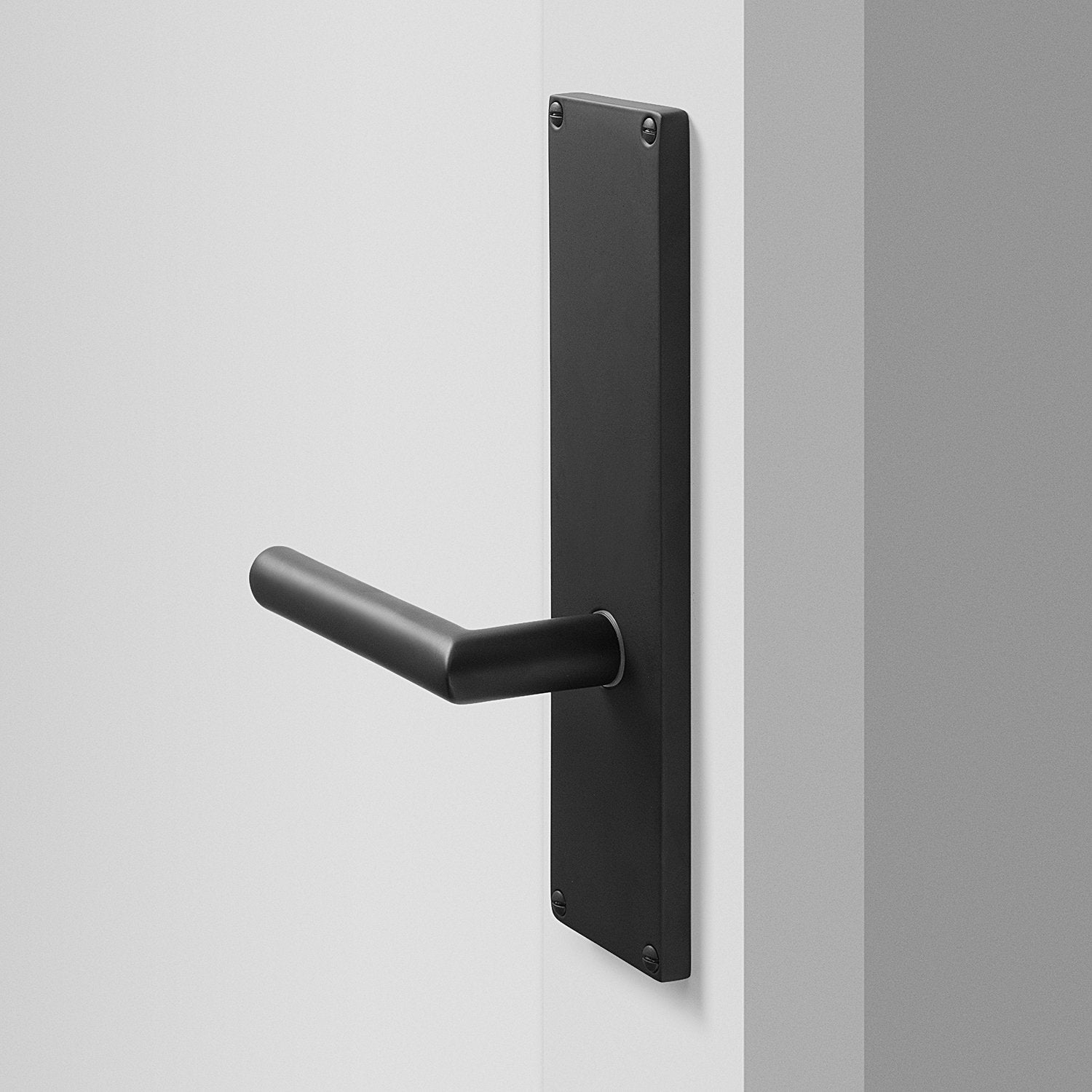 Tate Door Set with Otto Lever - Flat Black