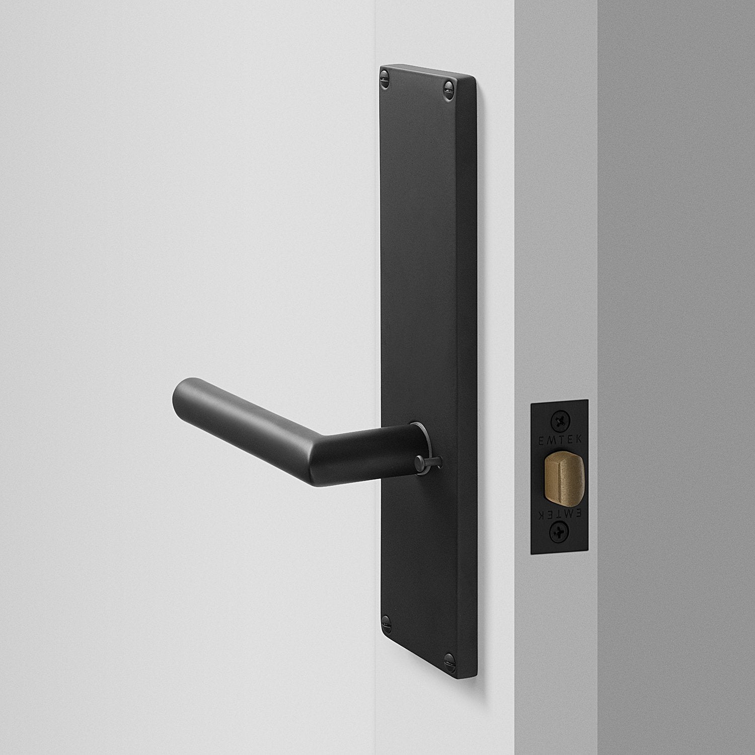 Tate Door Set with Otto Lever - Flat Black