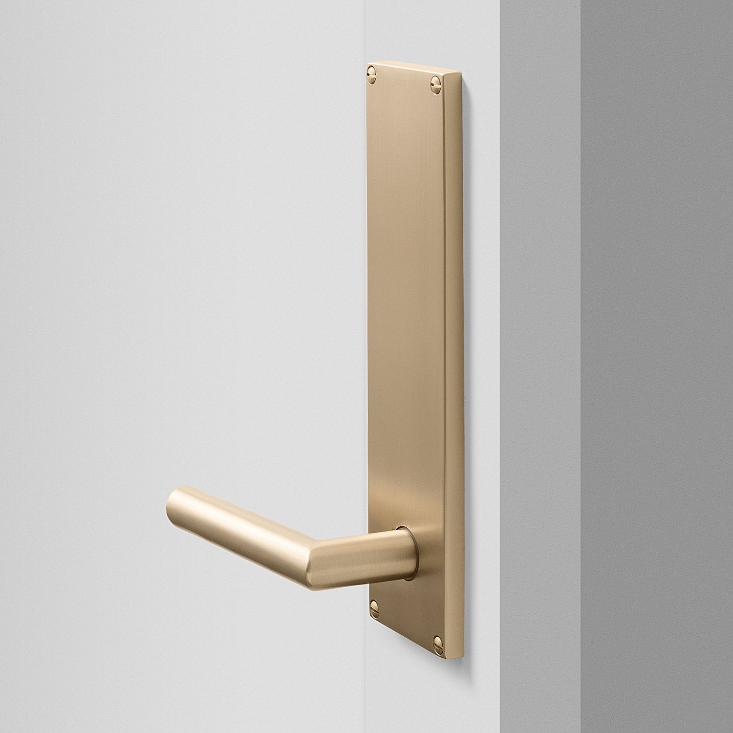 Tate Door Set with Otto Lever - Satin Brass