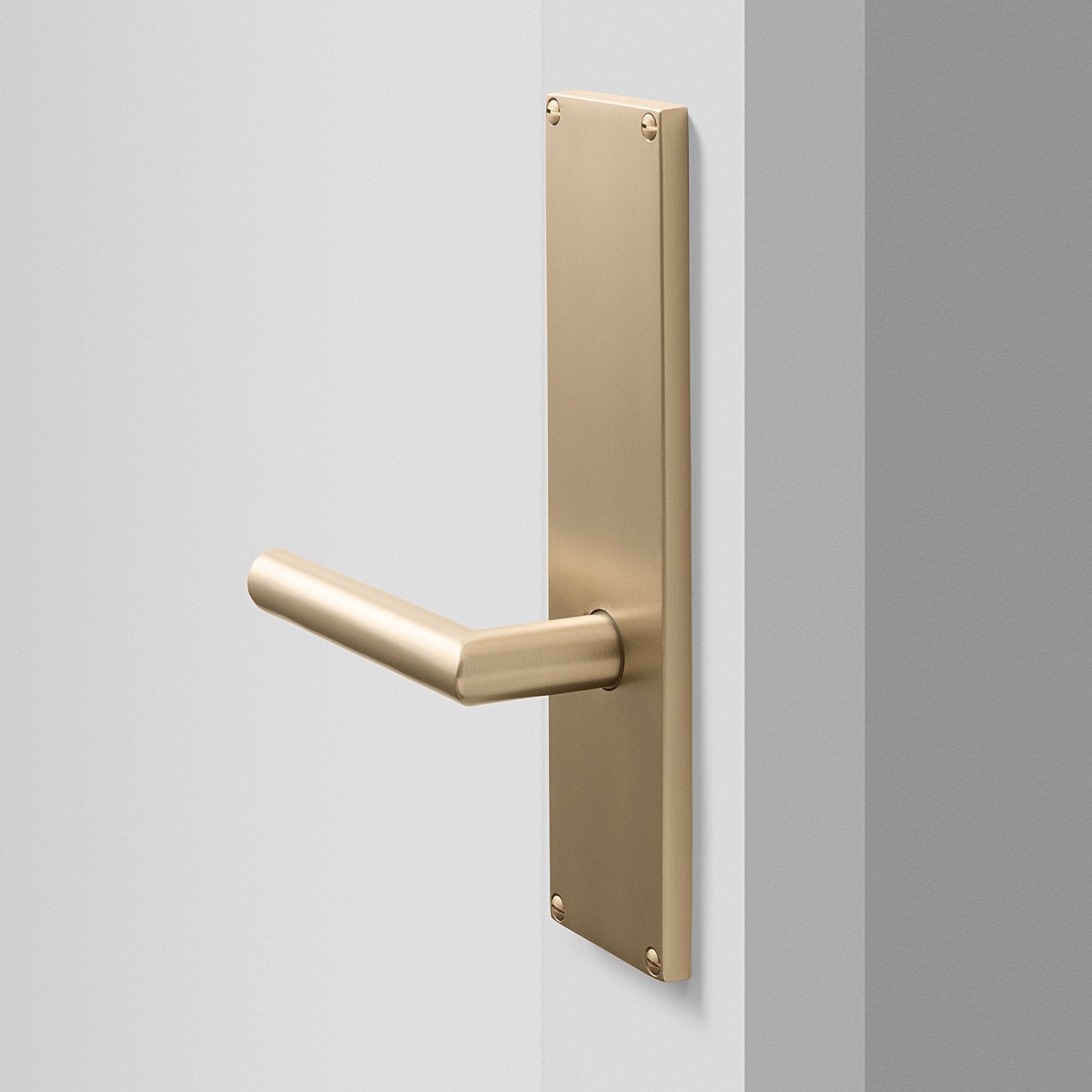 Tate Door Set with Otto Lever - Satin Brass