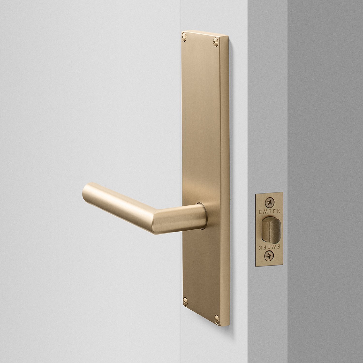 Tate Door Set with Otto Lever - Satin Brass