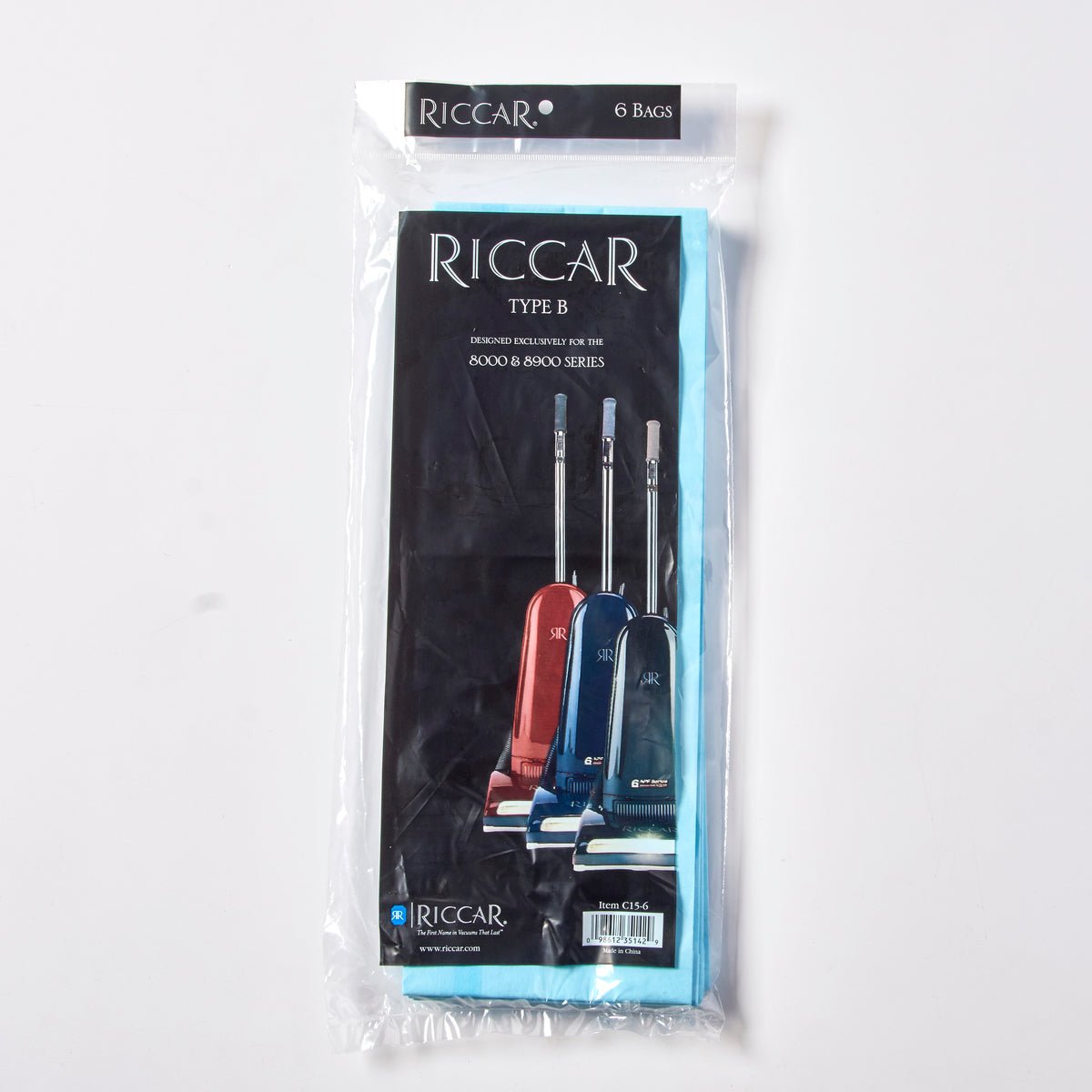 Riccar Vacuum Bags Paper Type B 8000 Series C15-6