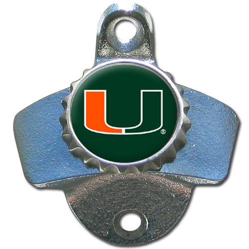 Miami Hurricanes Wall Mounted Bottle Opener