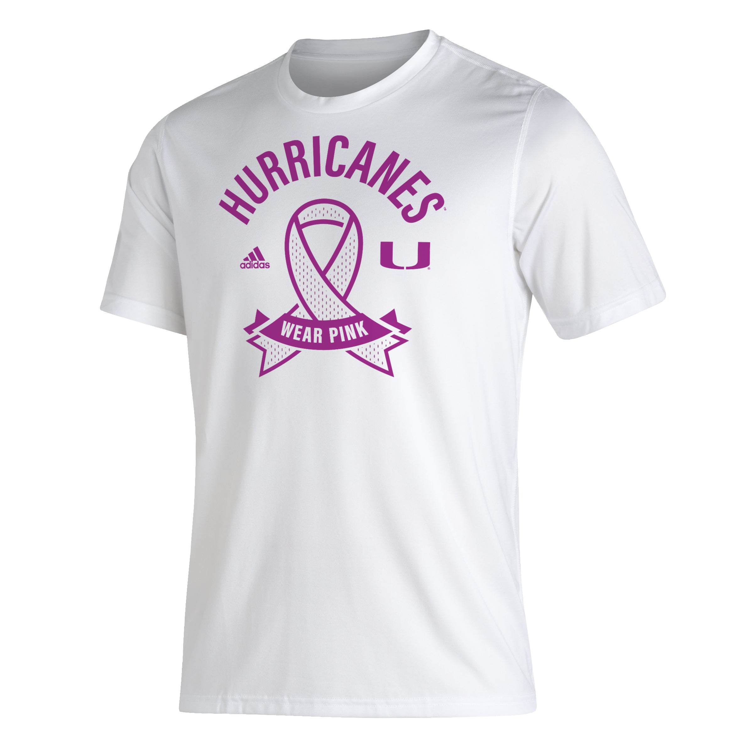 Miami Hurricanes adidas Fight Cancer Creator T-Shirt - White