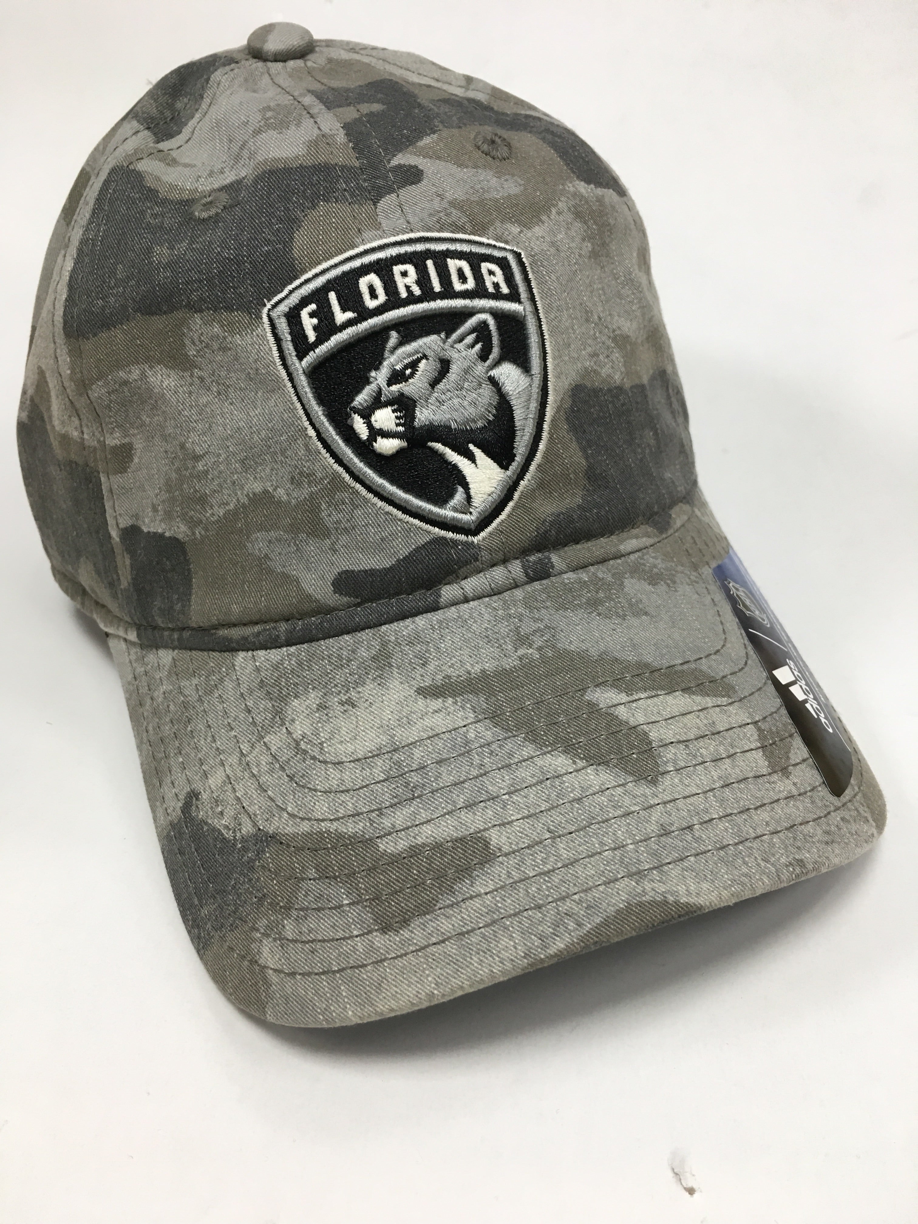 Florida Panthers Camo Adjustable Strapback Hat