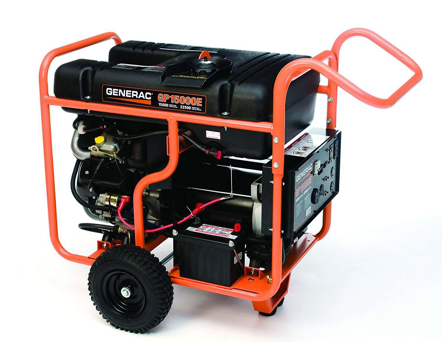 Generac GP15000E 15000W/22500W Gas Generator Electric Start Scratch & Dent