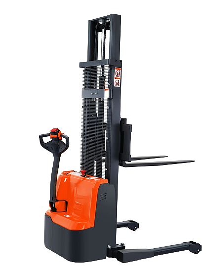 Tory Carrier ESS22RE-19-98 Full Electric Walkie Pallet Stacker with Adjustable Legs 2200 lbs. Capacity 98