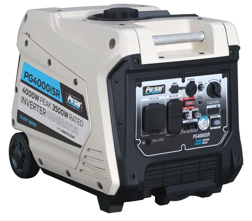 Pulsar PG4000iSR 3500W/4000W Remote Start Gas Inverter Generator New