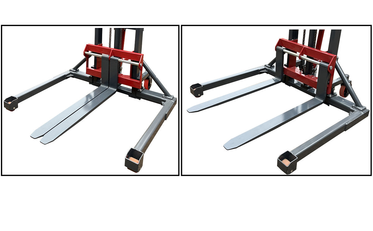 Pake Handling Tools PAKMS03 PHT Straddle Leg Manual Stacker 2200 lb Capacity 63