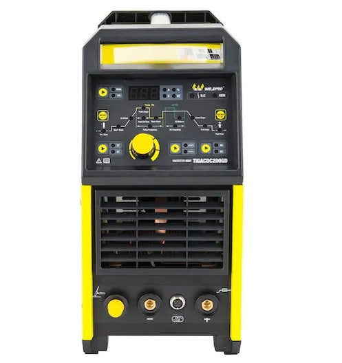 Weldpro TIGACDC200GD Digital TIG/Stick Welder With AC/DC Standard Euro Torch 200 Amp High-Frequency Pulse L12000 New