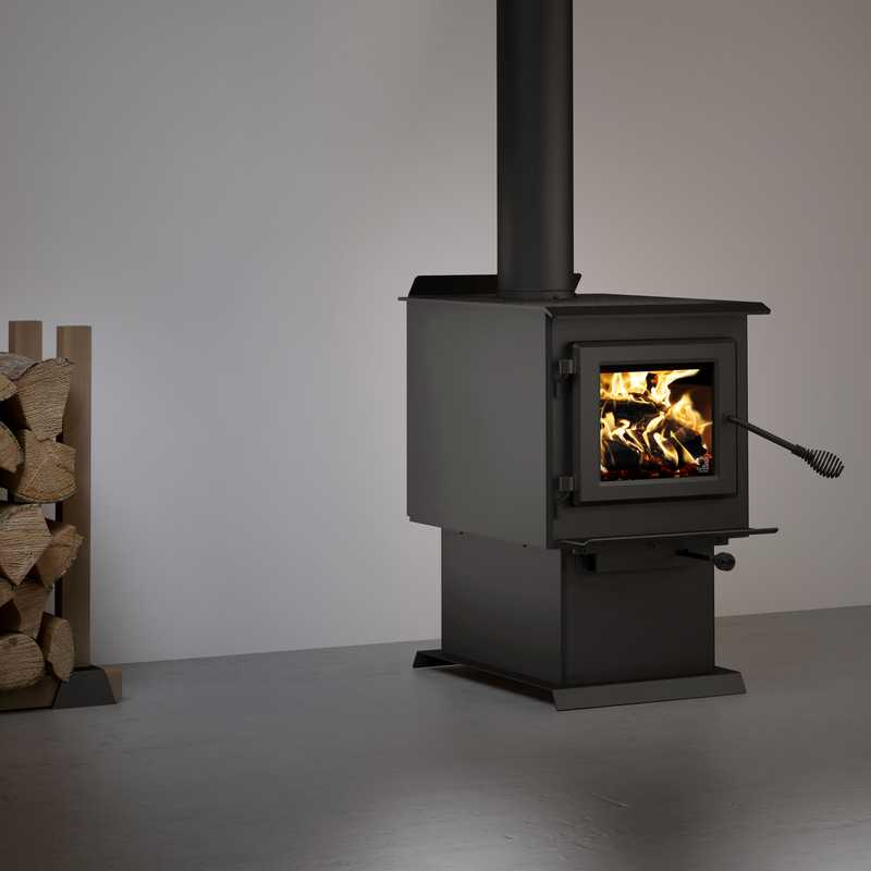 Century Heating S250 EPA Certified 1,200 Sq. Ft. Wood Stove On Pedestal New