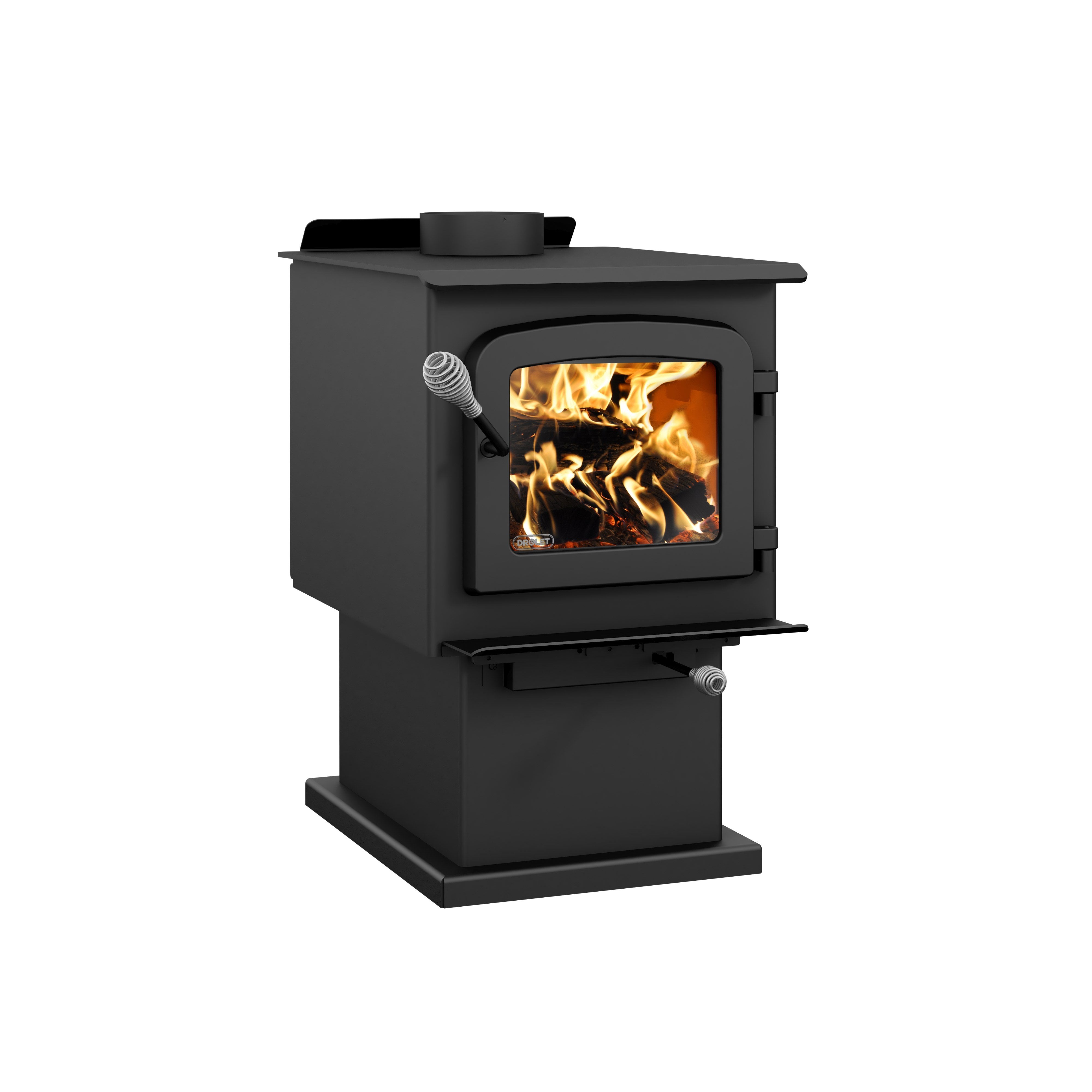 Drolet Escape 1200 1,200 Sq. Ft. Wood Stove On Pedestal New