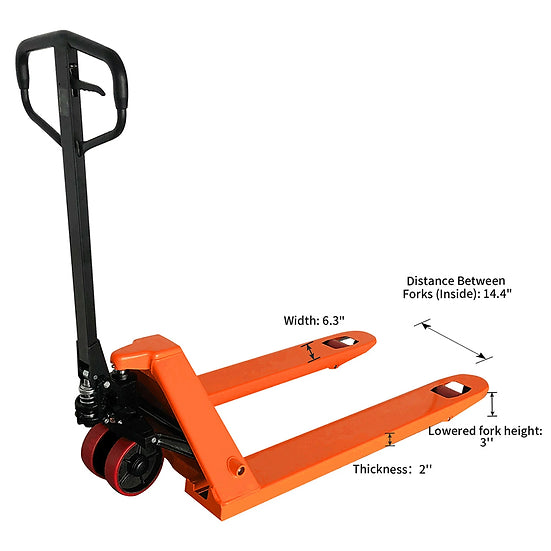 Tory Carrier HP-III-2 Manual Pallet Jack Truck 5500 lbs. 48