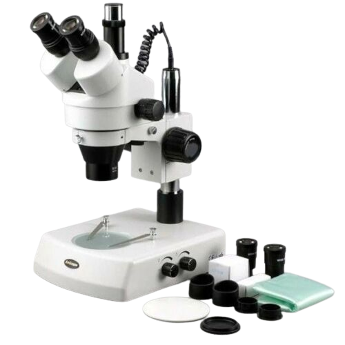 Amscope SM-2TZ 3.5X - 90X Trinocular Stereo Zoom Microscope with Dual Intensity Adjustable Lights New