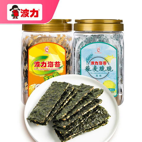 桶装波力芝麻夹心海苔英国