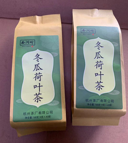 亮亮妈转运到英国的西湖牌冬瓜荷叶绿茶