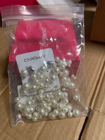 亮亮妈转运到英国的珍珠耳环吊坠的照片