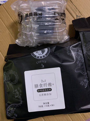 亮亮妈转运到英国的黑鹿膳食纤维咖啡