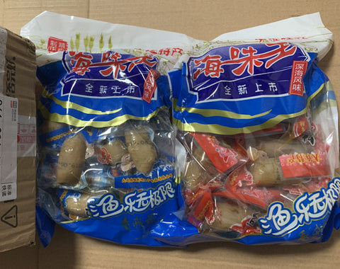 亮亮妈转运到英国的2袋即食鱿鱼仔的照片
