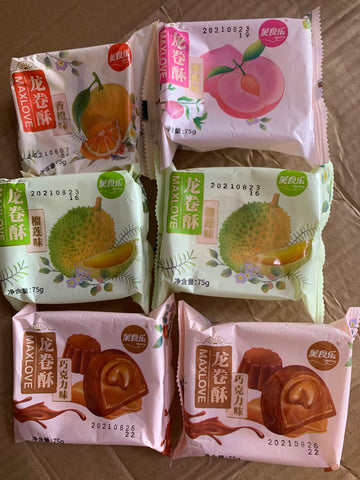 美食乐榴莲味龙卷酥英国