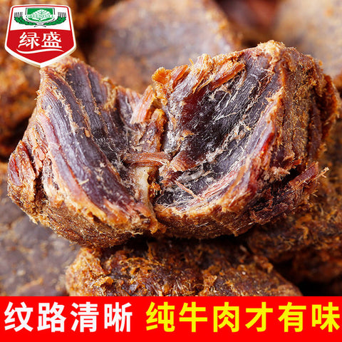 绿盛牛肉粒的牛肉纹路清晰