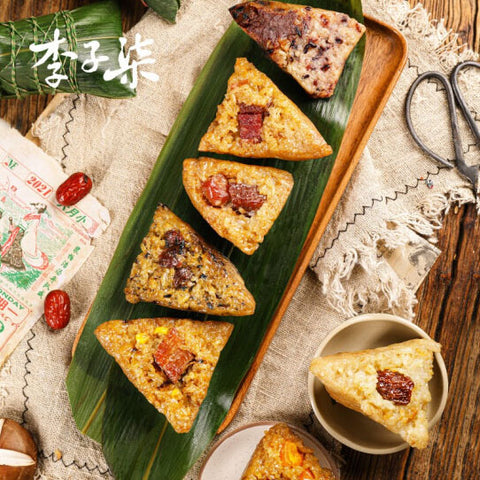 李子柒7种口味的龙舟飘香粽子礼盒