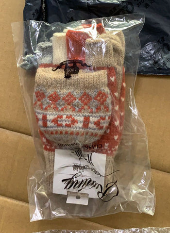 秋冬天女士毛线手套英国