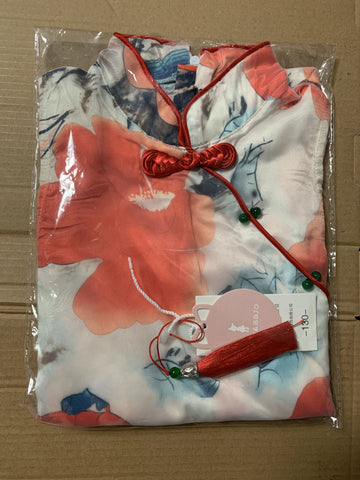 亮亮妈转运到英国的小女孩儿旗袍裙子实拍照片