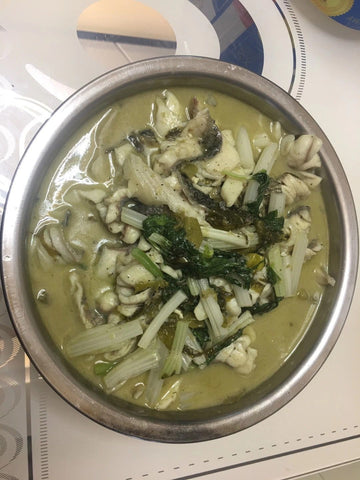 亮亮妈做好的酸菜乌鱼