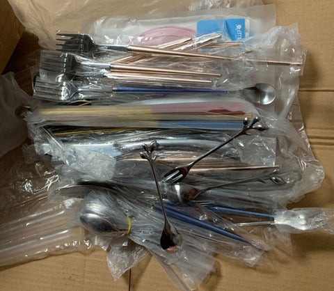 亮亮妈转运到英国的水果叉子,家用面条叉子的实拍照片