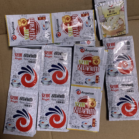 亮亮妈转运到英国的安琪甜酒曲和发馒头的酵母