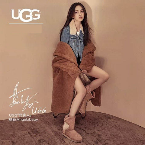Angelababy杨颖曾代言UGG品牌的雪地靴